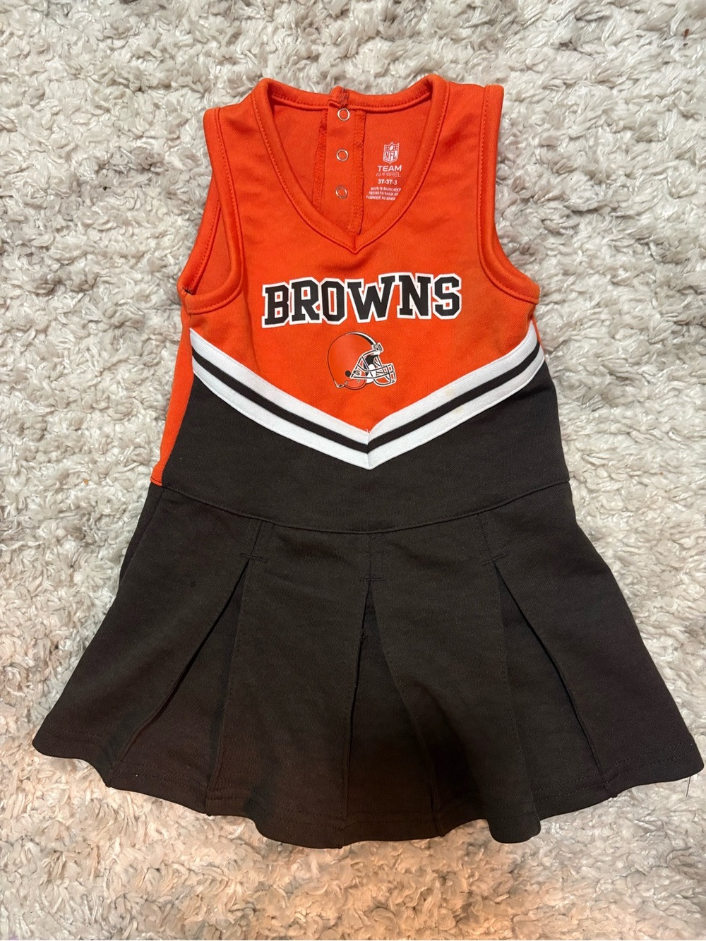 Cleveland Browns Girls cheerleading dress 3T